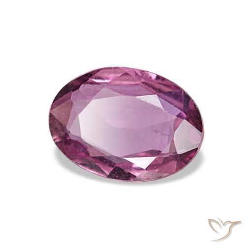 Saphir pourpre naturelle coupe ovale, 0,75 ct, VVS-VS