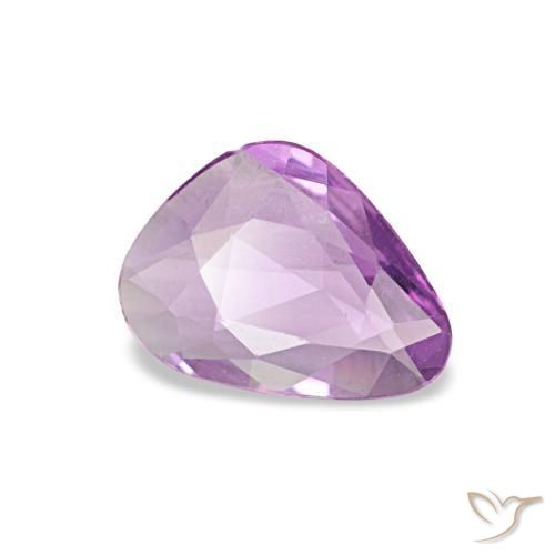 Saphir pourpre naturelle forme fantaisie, 0,45 ct, VVS