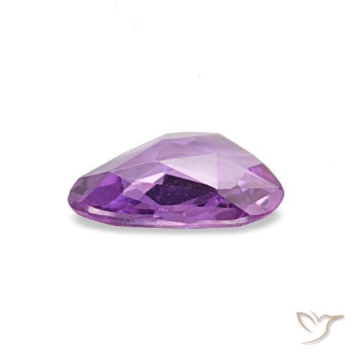 Saphir pourpre naturelle forme fantaisie, 0,45 ct, VVS