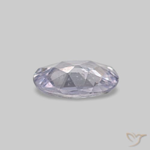 Saphir gris naturelle coupe ovale, 0,44 ct, VVS-VS