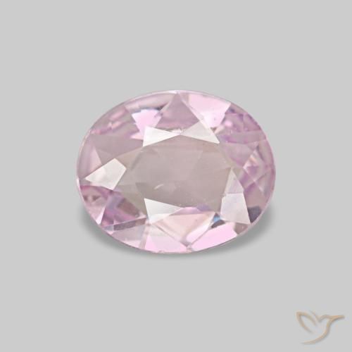 Saphir rose naturelle coupe ovale, 0,53 ct, VVS-VS
