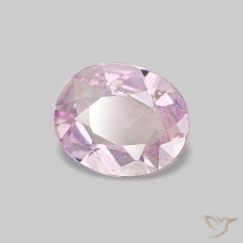 Saphir rose naturelle coupe ovale, 0,53 ct, VVS-VS