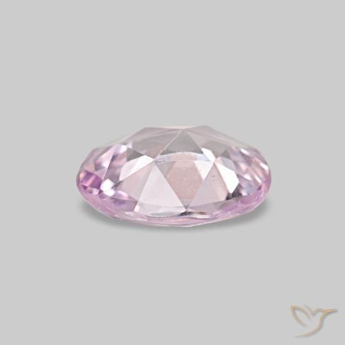 Saphir rose naturelle coupe ovale, 0,53 ct, VVS-VS