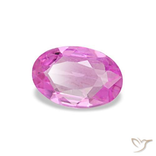 Saphir pourpre naturelle coupe ovale, 0,42 ct, VVS-VS