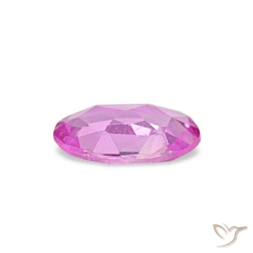 Saphir pourpre naturelle coupe ovale, 0,42 ct, VVS-VS