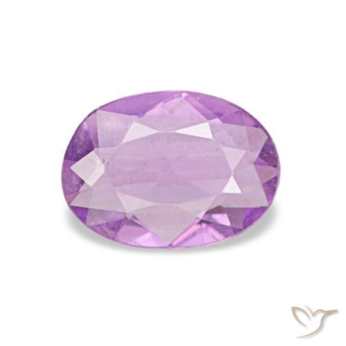 Saphir pourpre de 0,50 ct, ovale, VVS-VS