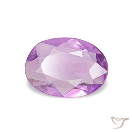 Saphir pourpre naturelle coupe ovale, 0,50 ct, VVS-VS