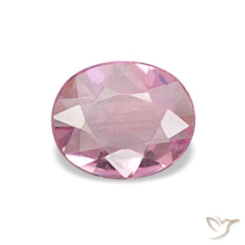 Saphir rose naturelle coupe ovale, 0,50 ct, VVS-VS