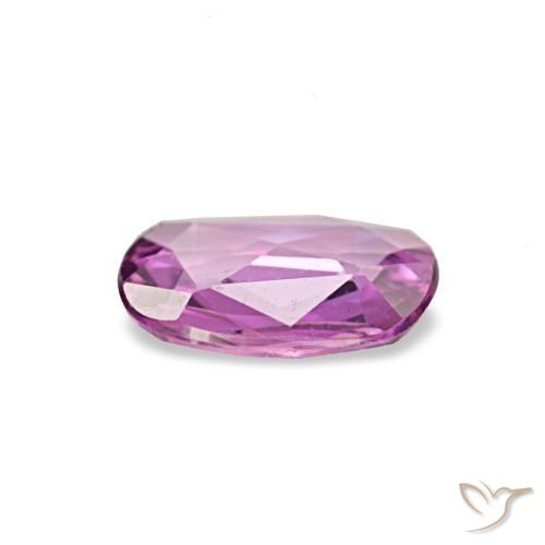 Saphir pourpre naturelle coupe ovale, 0,44 ct, VVS