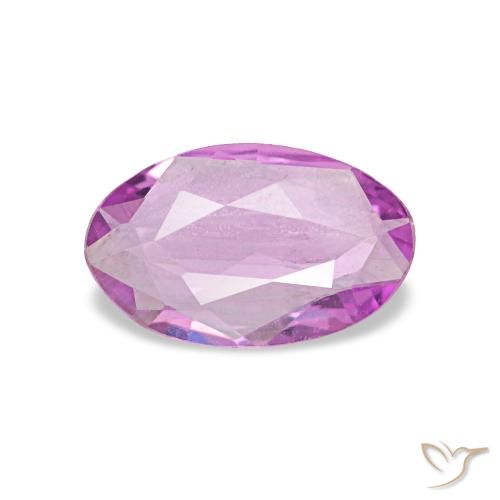 Saphir pourpre naturelle coupe ovale, 0,44 ct, VVS