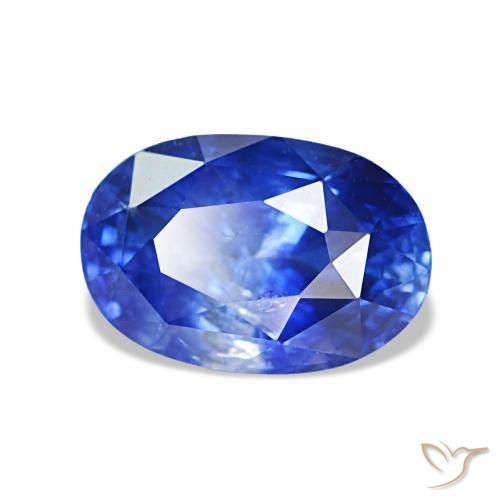 Saphir bleue naturelle coupe ovale, 1,41 ct, VS