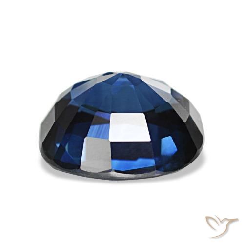 Saphir bleue naturelle coupe coussin, 2,25 ct, VS