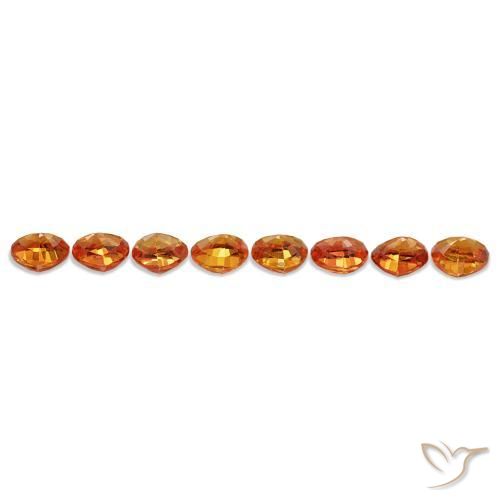 Achetez naturel 5,34ct orange saphir gems, trillion, en provenance tanzanie chez gemselect. en stock, livraison internationale!