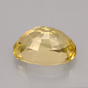 Scapolite jaune naturelle coupe ovale, 3,48 ct, VVS-VS