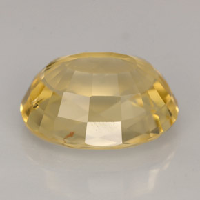 Scapolite jaune naturelle coupe ovale, 5,95 ct, VS