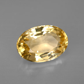 Scapolite jaune naturelle coupe ovale, 3,17 ct, VS