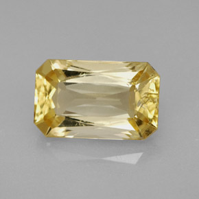 Scapolite jaune naturelle taille émeraude, 3,24 ct, VS-SI