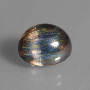 Scapolite multicolore naturelle coupe ovale, 4,52 ct, transparent