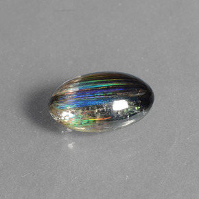 Scapolite multicolore naturelle coupe ovale, 1,45 ct, transparent