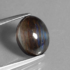 Scapolite Coloré Arc-en-Ciel naturelle Coupe ovale, 2.54 ct, Translucide