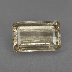 Scapolite multicolore naturelle taille émeraude, 6,56 ct, transparent