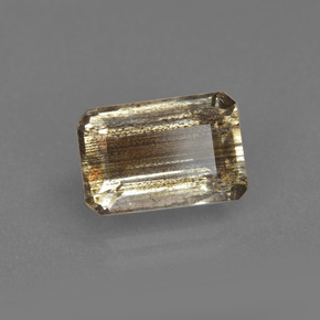 Scapolite Coloré Arc-en-Ciel naturelle Taille émeraude, 2.88 ct, Transparent
