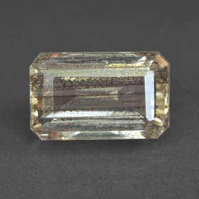 Scapolite multicolore naturelle taille émeraude, 8,96 ct, transparent