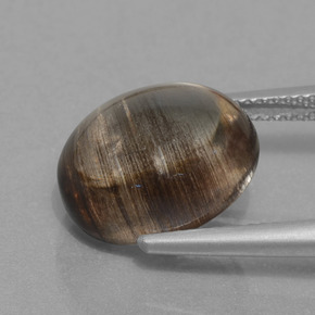 Scapolite multicolore naturelle coupe ovale, 10,54 ct, transparent