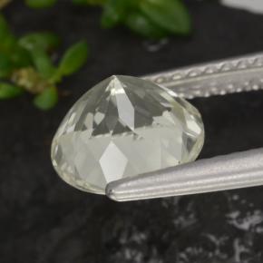 Scapolite jaune naturelle coupe roude, 1,75 ct, VVS-VS
