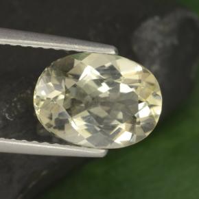 Scapolite jaune naturelle coupe ovale, 1,99 ct, VVS-VS