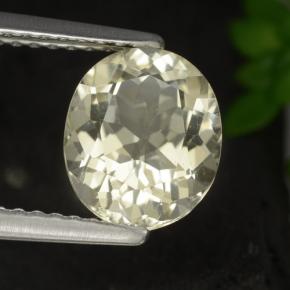 Scapolite jaune naturelle coupe ovale, 1,69 ct, VS