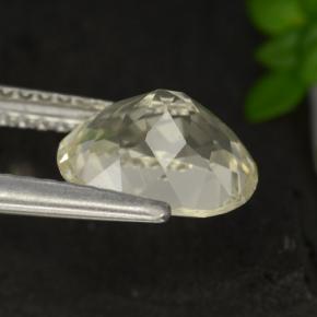 Scapolite jaune naturelle coupe ovale, 1,69 ct, VS