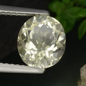 Scapolite jaune naturelle coupe ovale, 1,84 ct, VVS-VS