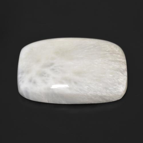 Scolécite Blanc cassé naturelle Coupe coussin, 37.60 ct, Opaque