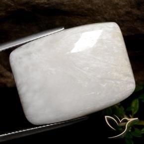 Scolécite Blanc chaud naturelle Coussin, 25.44 ct, Opaque