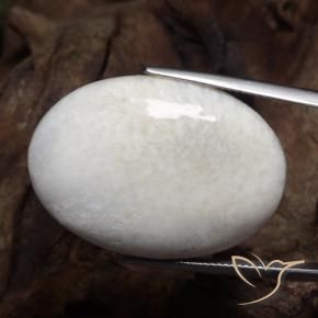 Scolécite Blanc chaud naturelle ovale, 32.15 ct, Opaque