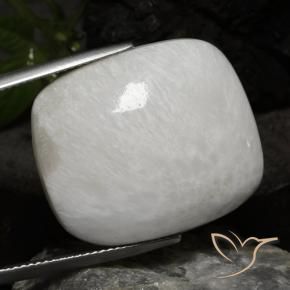 Scolécite Blanc grisâtre léger naturelle Coussin, 23.86 ct, Opaque