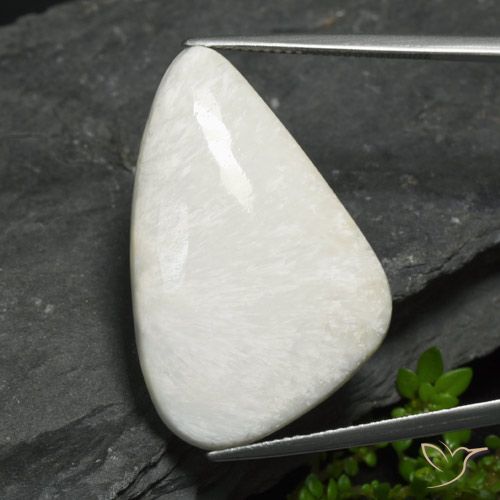 18.54ct Naturel Blanc grisâtre léger Scolécite, Fantaisie, Opaque