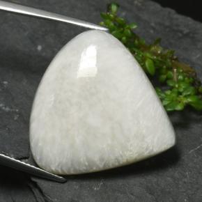 Scolécite Blanc naturelle En forme de poire, 17.14 ct, Opaque