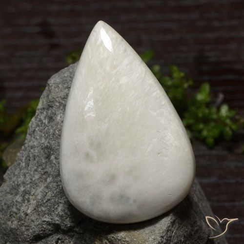 28.69ct Naturel Blanc crème Scolécite, En forme de poire, Opaque