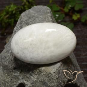 Scolécite Blanc léger naturelle Coupe ovale, 29.06 ct, Opaque