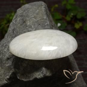 Scolécite Blanc léger naturelle Coupe ovale, 29.06 ct, Opaque