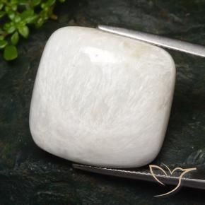 Scolécite Blanc léger naturelle Coussin, 27.96 ct, Opaque