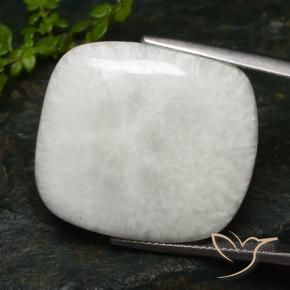 Scolécite Blanc chaud naturelle Coussin, 27.39 ct, Opaque
