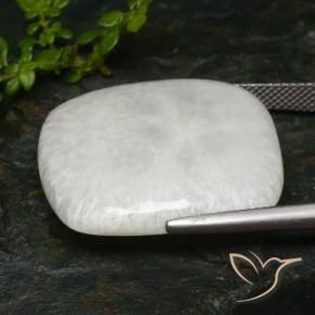 Scolécite Blanc chaud naturelle Coussin, 27.39 ct, Opaque