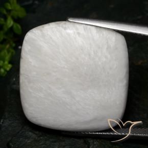 Scolécite Blanc chaud naturelle Coussin, 28.35 ct, Opaque