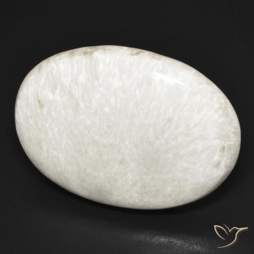 Scolécite Blanc léger naturelle ovale, 25.44 ct, Opaque