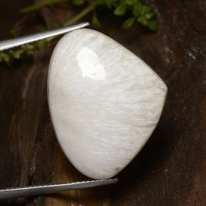 Scolécite Blanc naturelle En forme de poire, 19.99 ct, Opaque