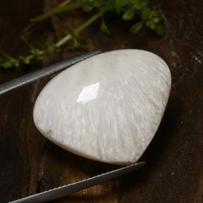 Scolécite Blanc naturelle En forme de poire, 19.99 ct, Opaque
