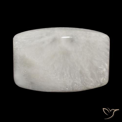 Scolécite Blanc crème naturelle Coussin, 18.97 ct, Opaque